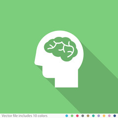 Flat Long Shadow Icon