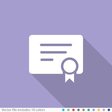 Flat Long Shadow Icon