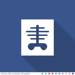 Flat Long Shadow Icon