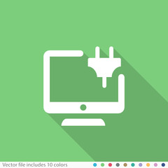 Flat Long Shadow Icon