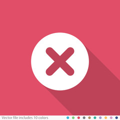 Obraz premium Flat Long Shadow Icon