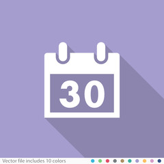 Flat Long Shadow Icon