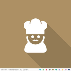 Flat Long Shadow Icon
