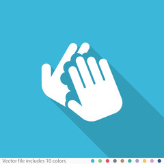 Flat Long Shadow Icon