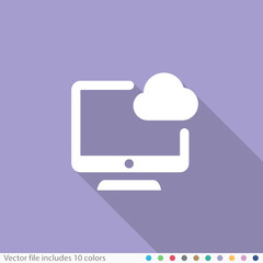 Flat Long Shadow Icon