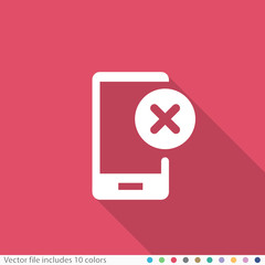 Flat Long Shadow Icon