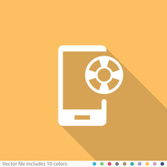 Flat Long Shadow Icon