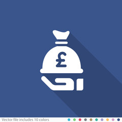 Flat Long Shadow Icon