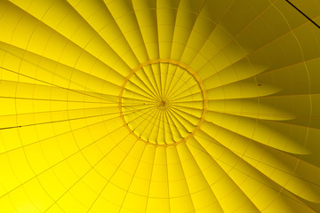 Yellow hot air balloon