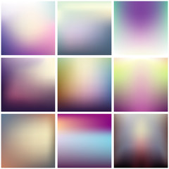 Fototapeta premium Colorful blurred backgrounds