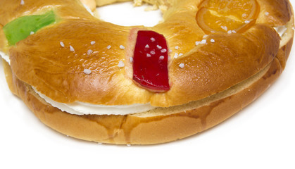 Epiphany Cake. Typical spanish seasonal pastry