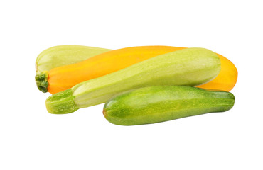 Vegetable marrow (zucchini), isolated on white background