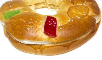 Epiphany Cake. Typical spanish seasonal pastry