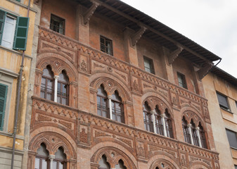 Fototapeta na wymiar old architecture building - Pisa, Italy