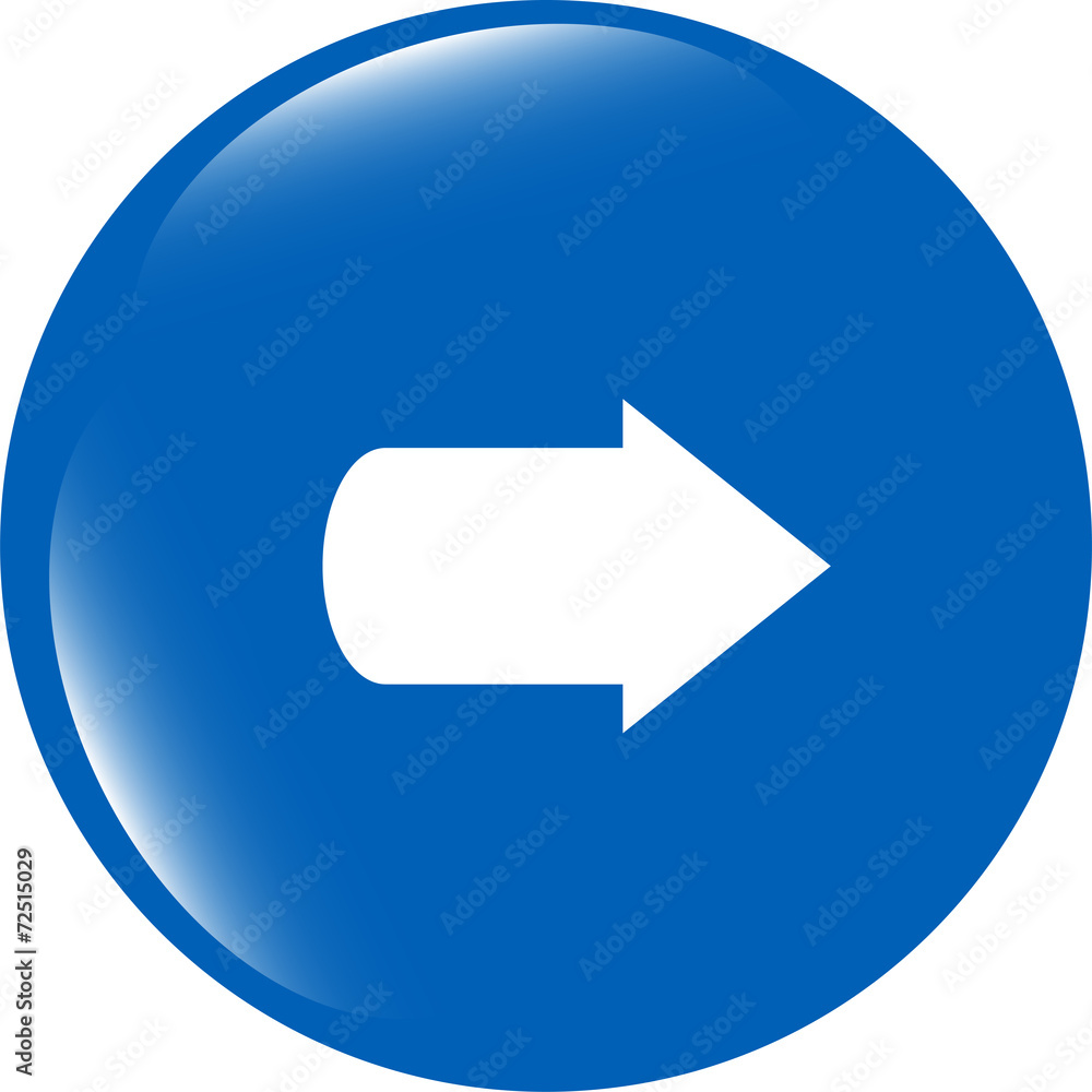 Poster arrow icon web button isolated on white