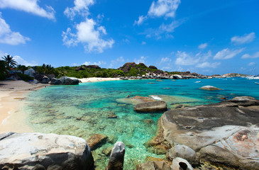 Stunning beach at Caribbean