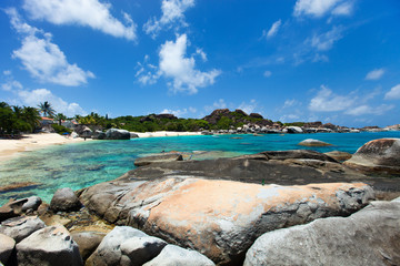 Obraz premium Stunning beach at Caribbean