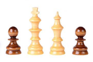 Chess isolated on white background