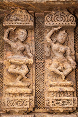 Figures at the Temple in Konark