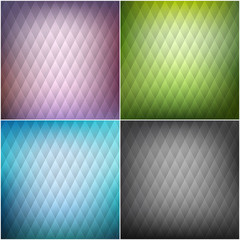 Set of vector abstract backgrounds