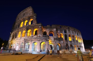 Fototapeta na wymiar View of Coloseo in Rome, Italy