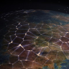 Planet Background With Stars