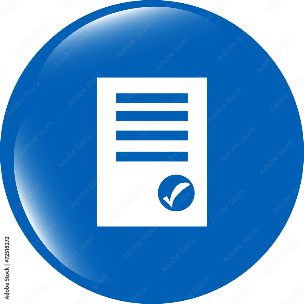 Poster edit document sign icon. edit content button