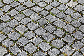 background stone paving blocks