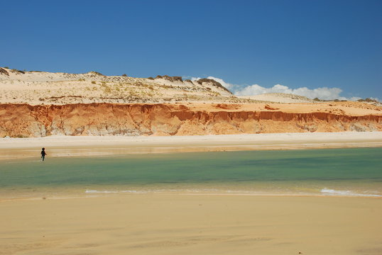 falaise de canoa quebrada, br&eacute;sil