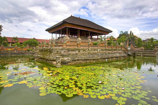 Kertha Gosa Floating palace, Balinese Temple, Bali, Indonesia.