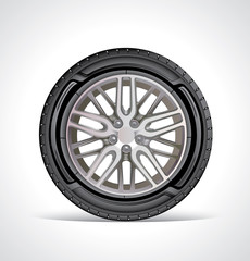 Obraz premium The icon of the sport wheel
