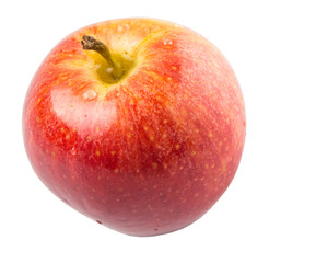 Royal gala apple on white background