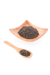 Black pepper isolated on white background