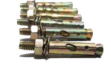 Isolated concrete screw, studio shot