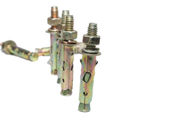 Isolated concrete screw, studio shot