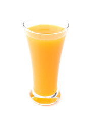 Orange juice  on white