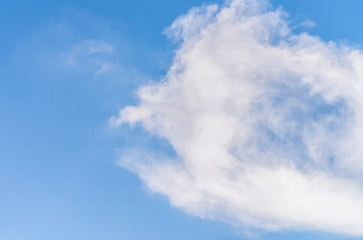 Blue sky clouds background