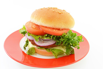 美味しそうなハンバーガー