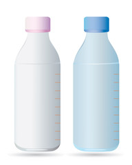 milk bottle vector design