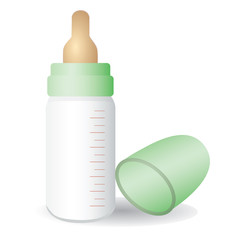 milk bottle vector design