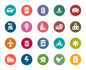 Environmental Protection Color Icons