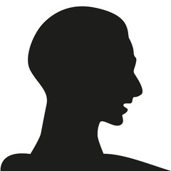 the head of person vector design