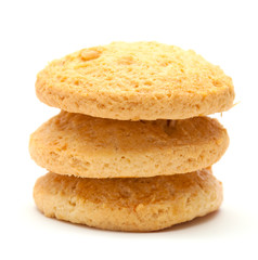 Fototapeta na wymiar almond biscuits isolated on white