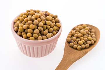 Soybean isolated on white background