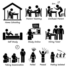 Homeschooling Home School Education Cliparts