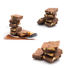 Cookie and nut chocolate