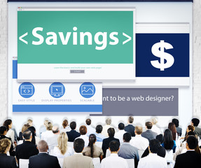 Business People Savings Design Concepts