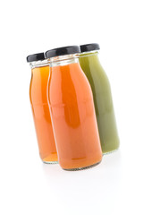 Juice bottle isolated on white background