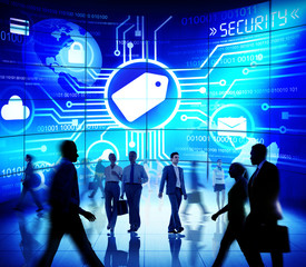 Access Internet Global Business People Security Code