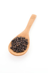 Black pepper isolated on white background